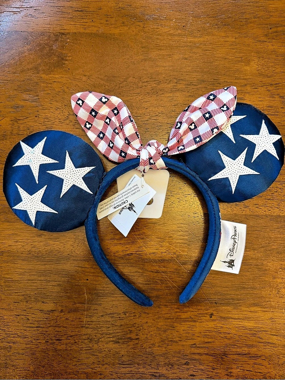 Disney Minnie Mouse Ears Headband Blue & Pink NWT